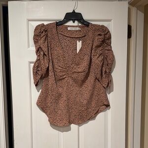 Bishop + Young NWT Animal Print Blouse